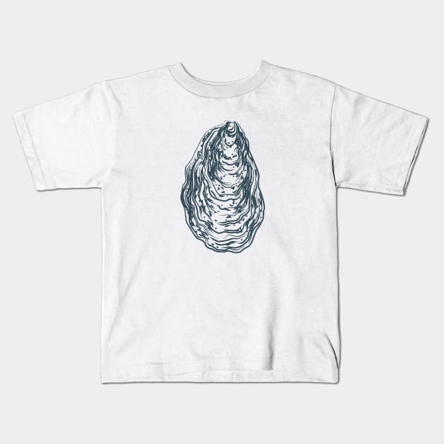 blue oyster Kids T-Shirt by hellojodes